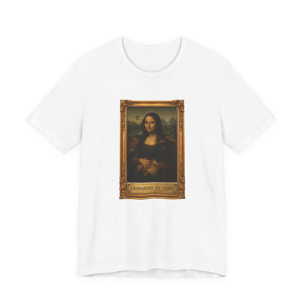 Leonardo A.I. Vinci - T-shirt drôle La Joconde