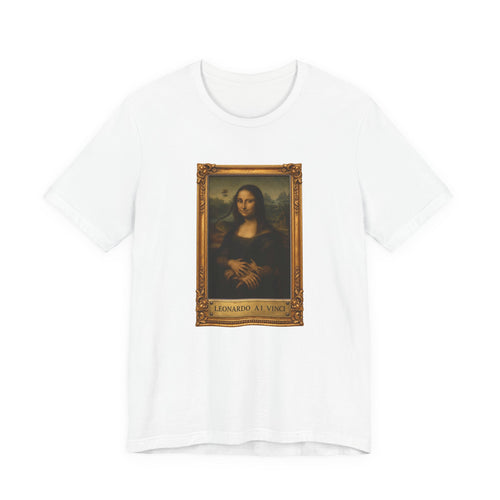 Leonardo A.I. Vinci - T-shirt drôle La Joconde
