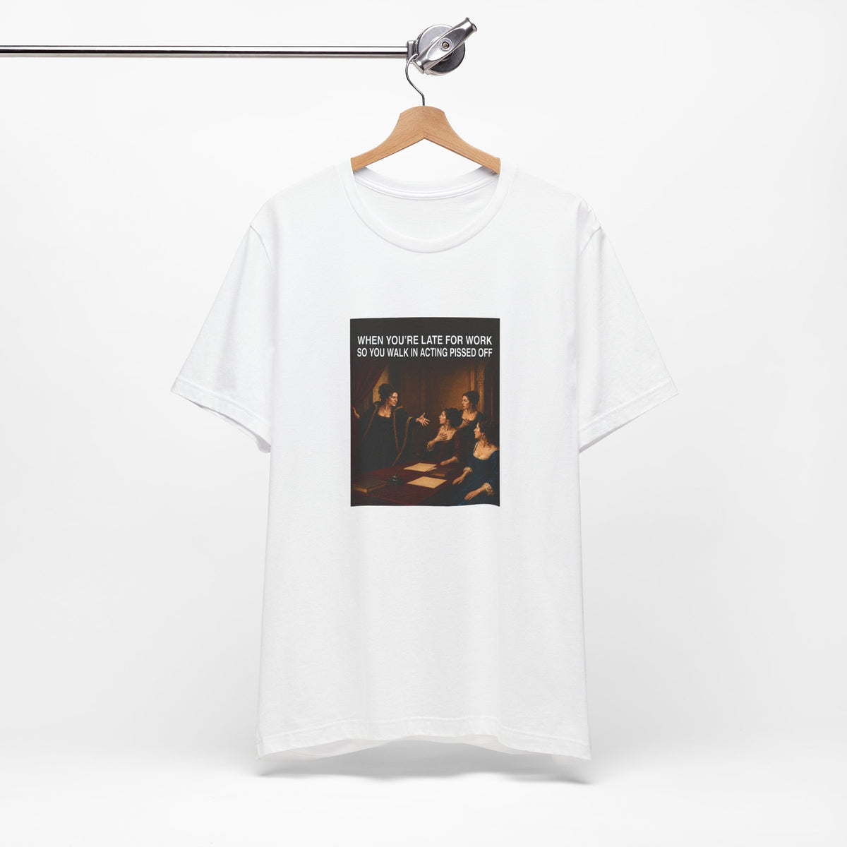 Quand vous arrivez en retard au travail - T-shirt drôle (femme)